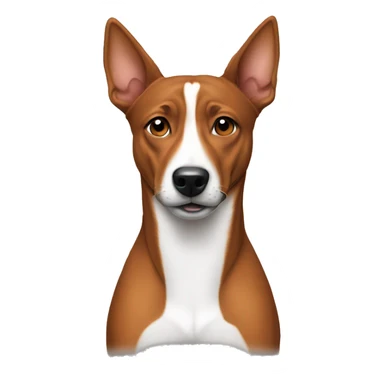 Stressed out basenji sticker