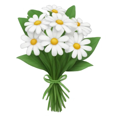 White flower bouquet  sticker