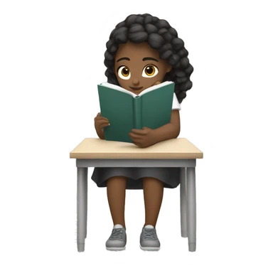 niña aesthetic estudiando sticker