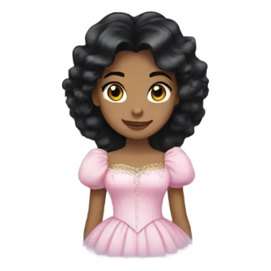 Glinda with black hair  sticker