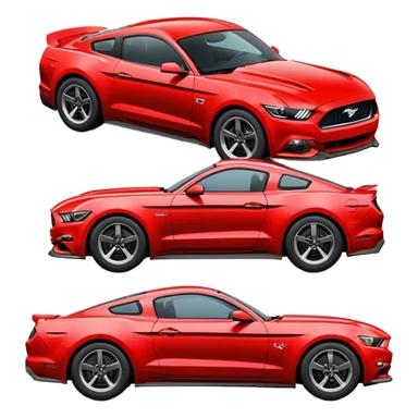 mustang car sticker