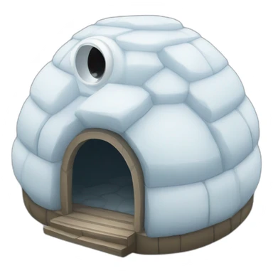 2 eyes igloo looking  sticker
