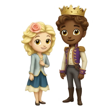 little prince and rose sticker