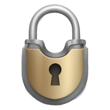 A padlock with a man’s fan on it sticker