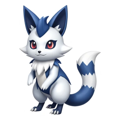 Zangoose-Meowstic-Fakémon-hybrid-creature (full body)  sticker