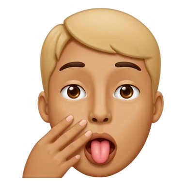 😝 with the tung touching the nose sticker