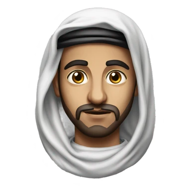 Arab from Palestine photorealistic serious
 sticker