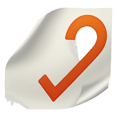  a checkmark on a material roll sticker