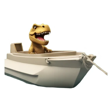 trex on a boat sticker