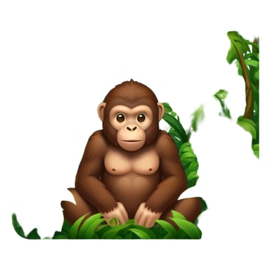 Ape in the jungle sticker