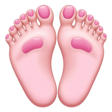 pink baby feet sticker