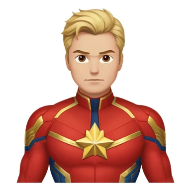 Captain Marvel superhero sticker