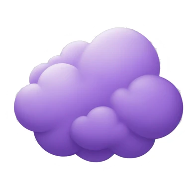 purple clouds sticker