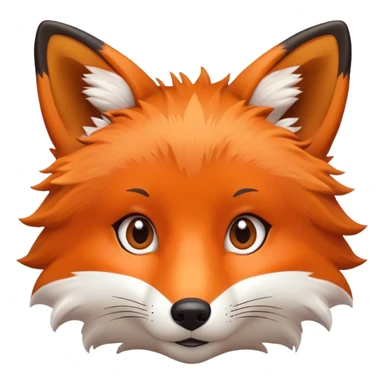 Cute Fox Face sticker