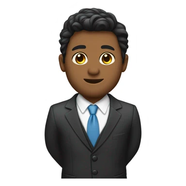 HOMEM MORENO DE TRAJE FORMAL sticker