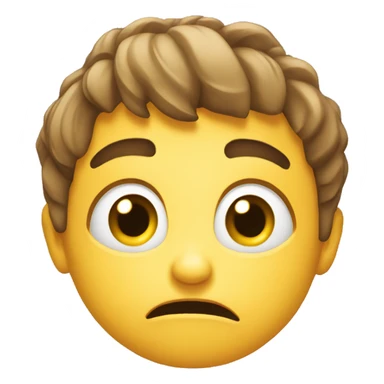 Desperate face sticker