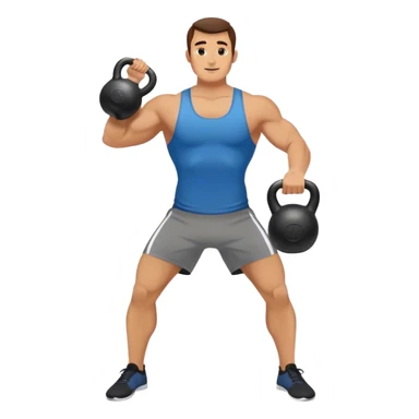 guy Kettlebell Exercises sticker