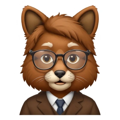 Professor animal sticker