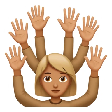 Someone holding up six and seven in their hand sticker