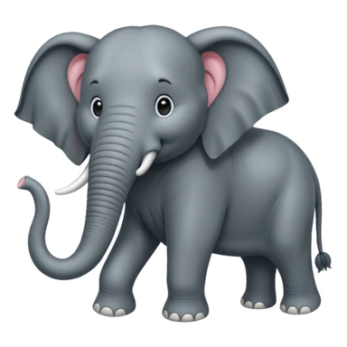 very long haired elephant sticker