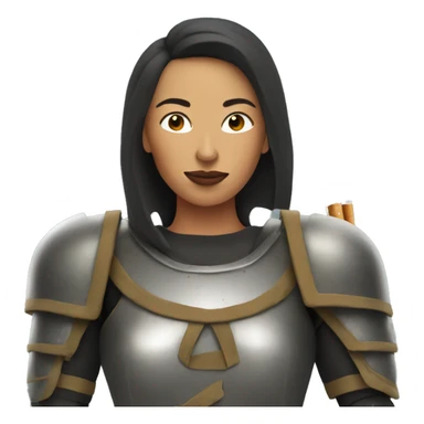 woman wearing armor smoking a cig sticker