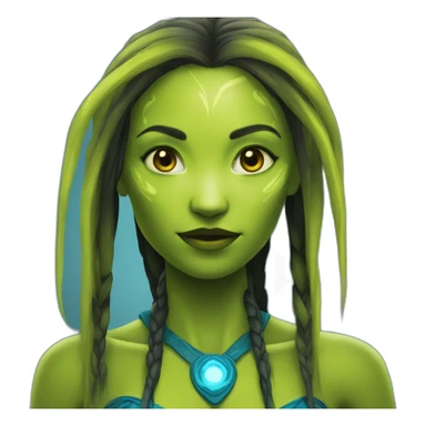 An Avatar Na'vi girl sticker