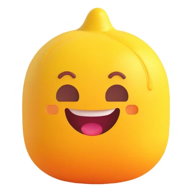 3D emoji style dalgona candy from squid game sticker