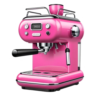 Pink coffee machine  sticker