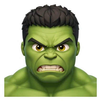 Hulk with full body empji style sticker
