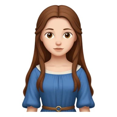 medieval woman  sticker