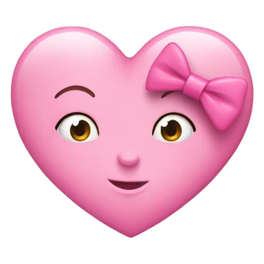 Name “Rosalie” in a pink heart with a bow sticker
