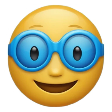 blue emojis fir swimming pool sticker