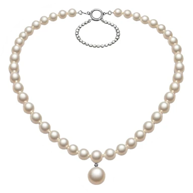 pearl necklace sticker