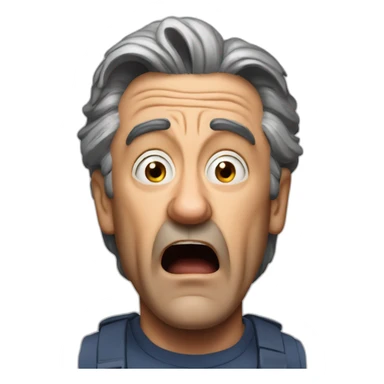 shocked de niro sticker