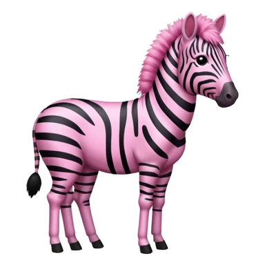 pink zebra sticker