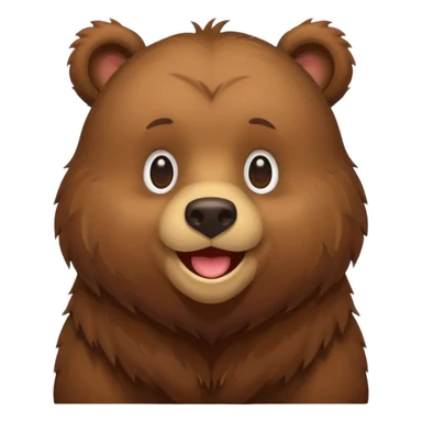 emoji bear grizzly sticker