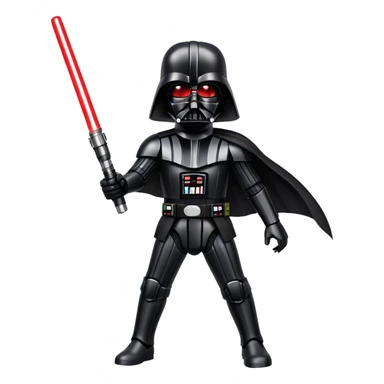 Darth Vader with light saber sticker