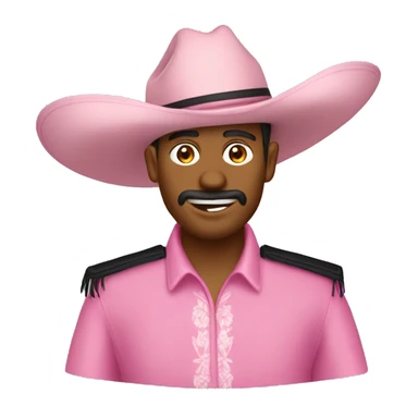 sombrero de vaquera color rosado sticker