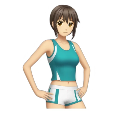 Haruhi Suzumiya In sportswear sticker