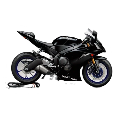 All Black 2024 Yamaha YZF R7 motorcycle  sticker