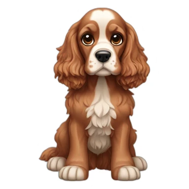 Dog-english-cocker-spaniel-full-body sticker