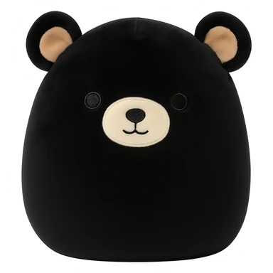 black bear squishmallow plushie sticker