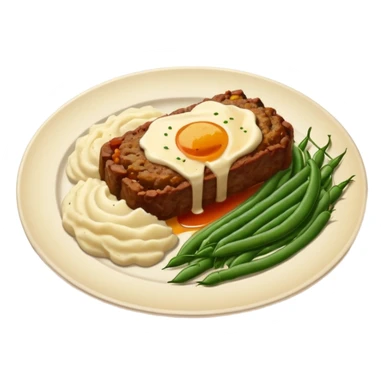 Homemade dishes on a plate, warm cozy colors, simple shapes, flat design, high contrast, friendly and inviting. sticker