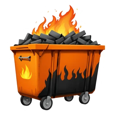 Dumpster fire sticker