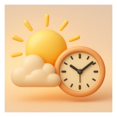 emoji stile iphone 3d che rappresenta la mattina presto come orario sticker