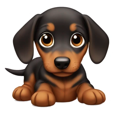 baby dashund sticker