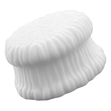 white body wash sponge  sticker