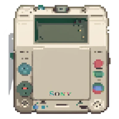 белый плеер Sony, no background sticker