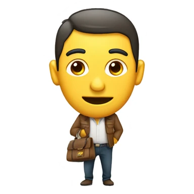 Ladron  con bolsa en la espalda  sticker