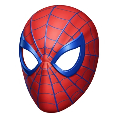 Spiderman mask emoji sticker